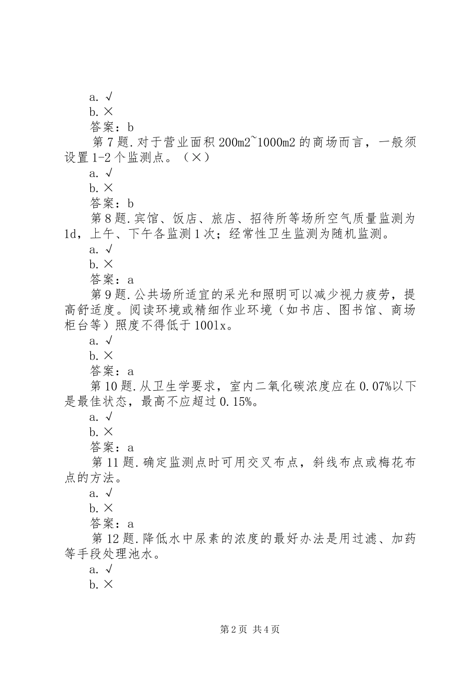 2024年公共场所监测率工作总结_第2页