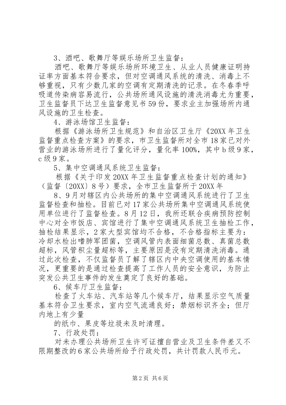 2024年公共场所检查工作总结_第2页