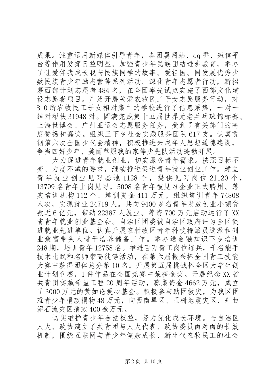 2024年共青团全委会上的致辞_第2页