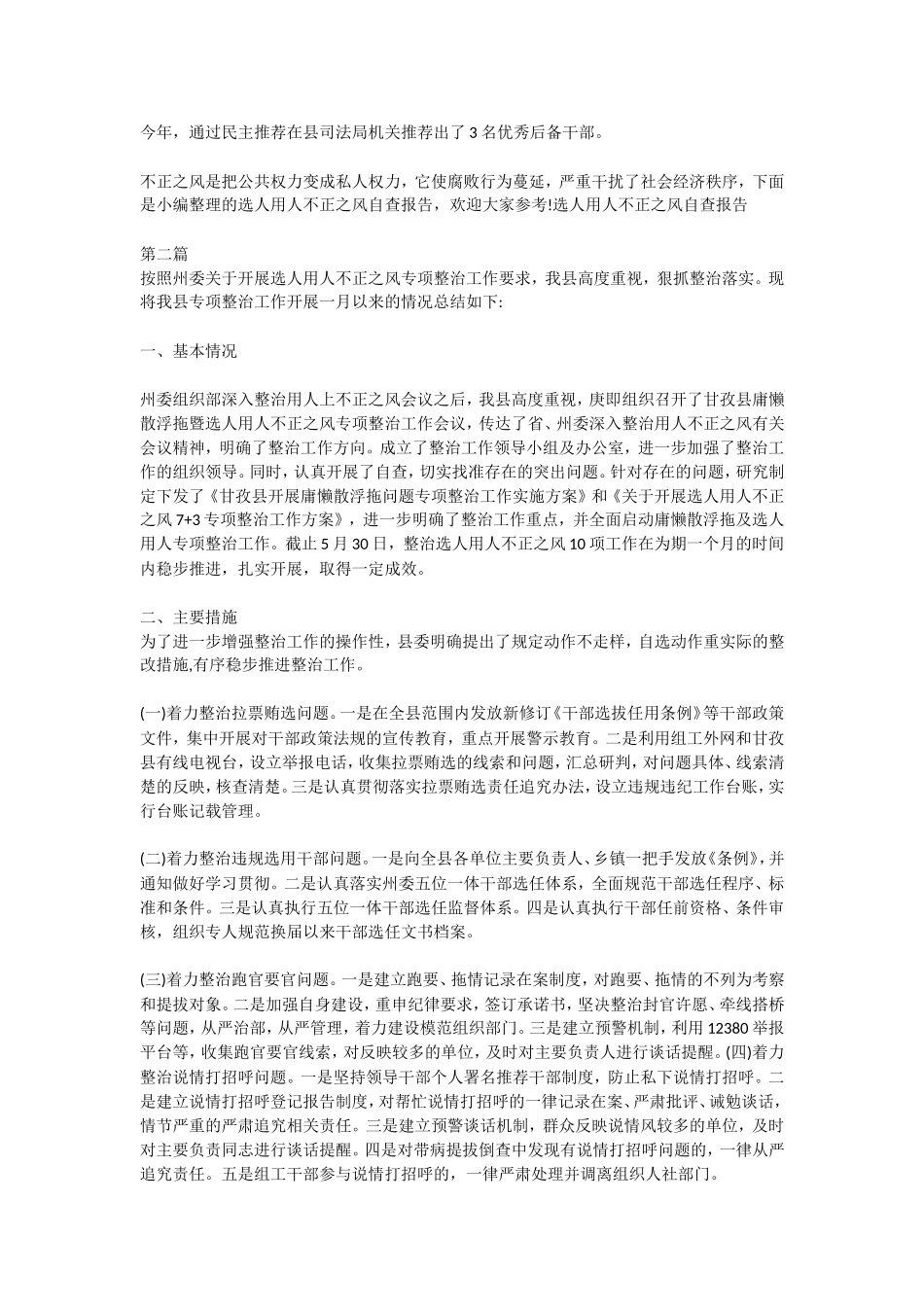 选人用人工作整改报告三篇 (1)_第2页