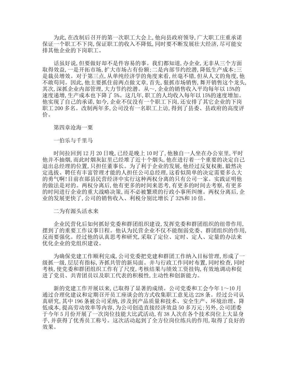 企业老总、公司董事长事迹_第3页