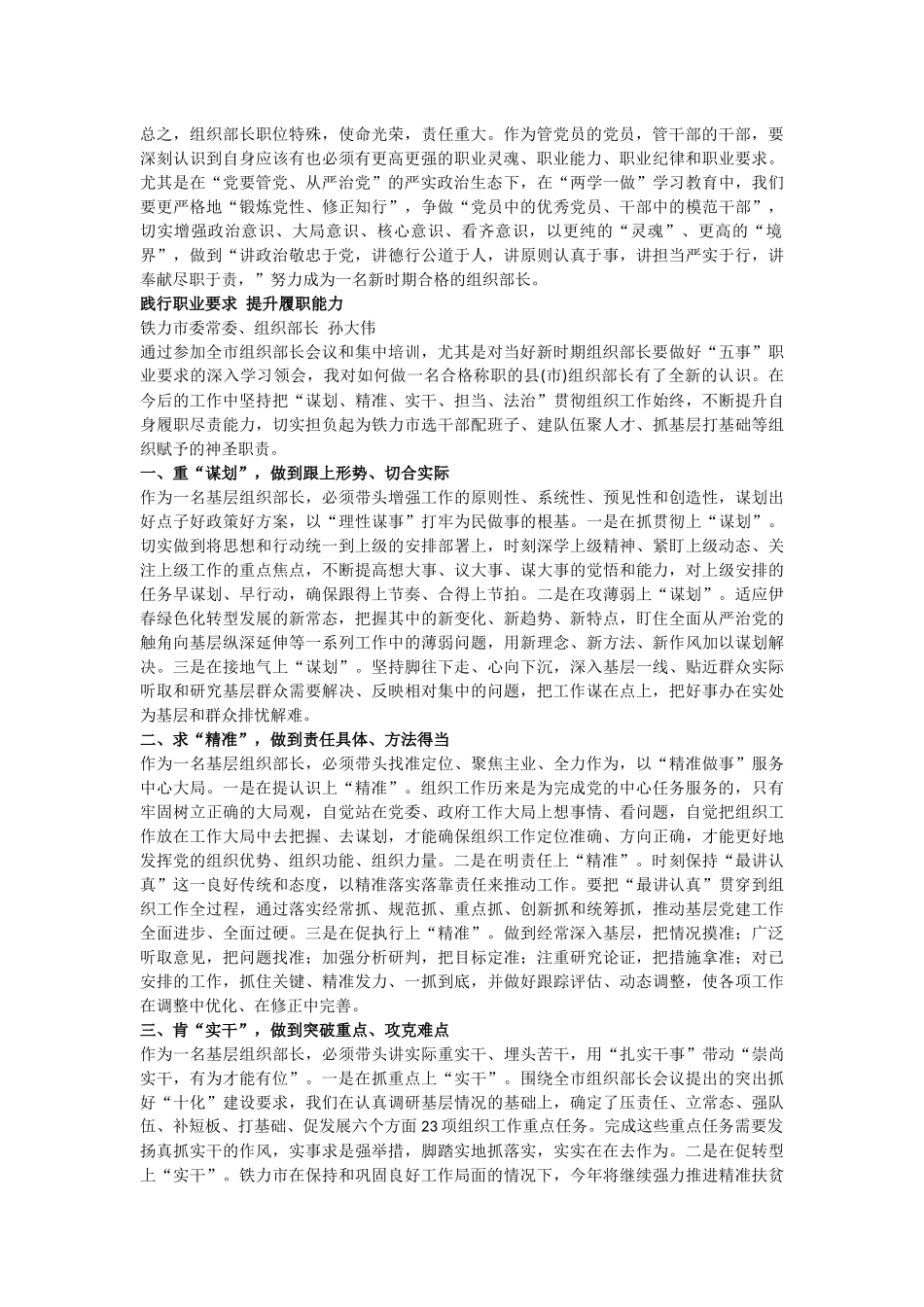 冯伟泉同志在全市组织部长会议上的讲话_转换_第2页