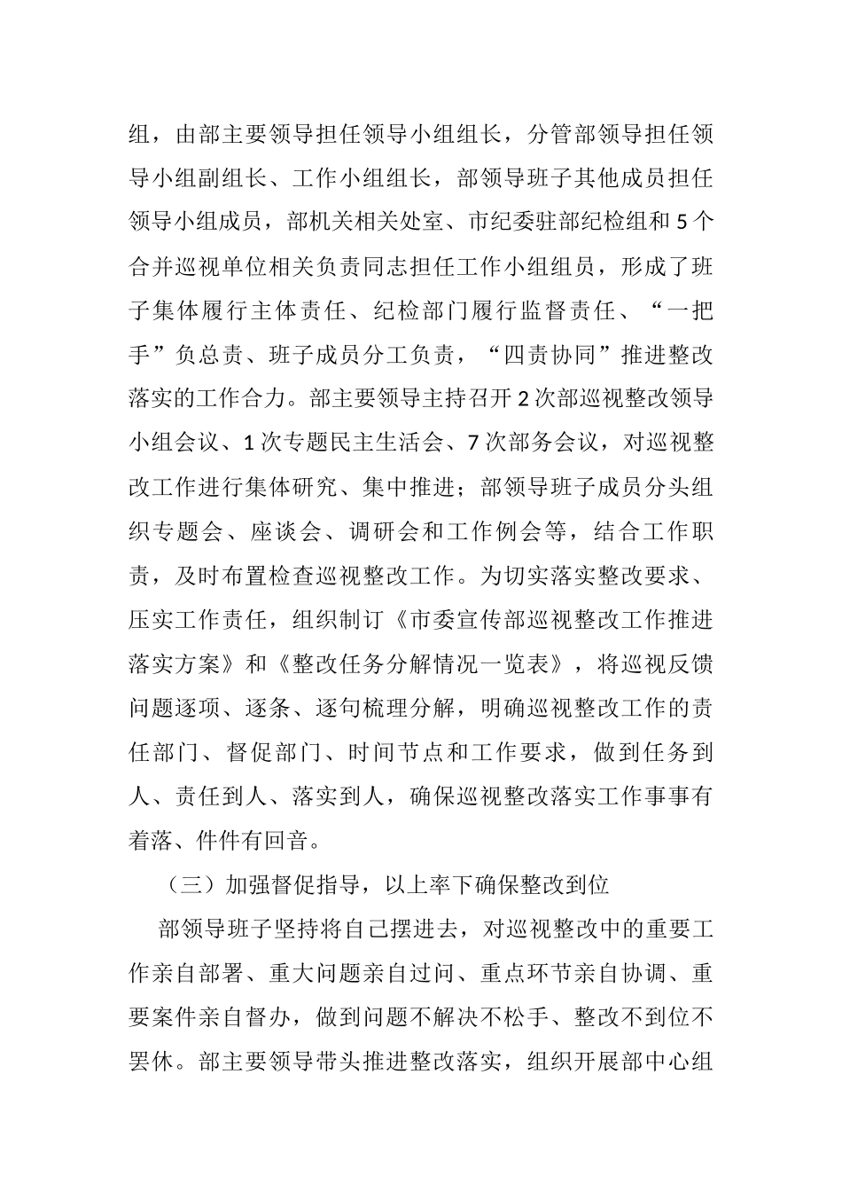 关于巡视整改工作进展情况报告_第2页