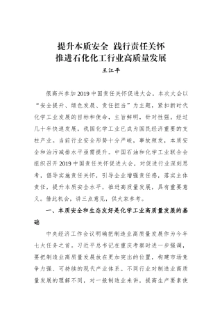 王江平：在2019中国责任关怀促进大会上的讲话_转换