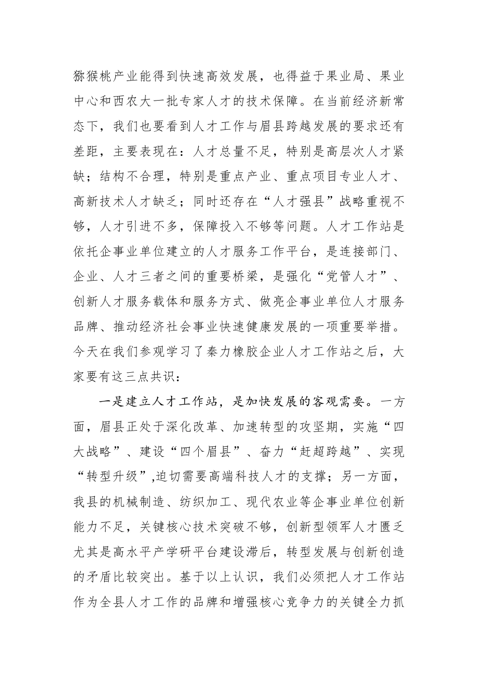 魏建儒：在全县人才工作站会议上的讲话_转换_第2页