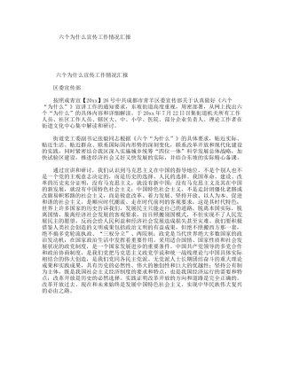 六个为什么宣传工作情况汇报