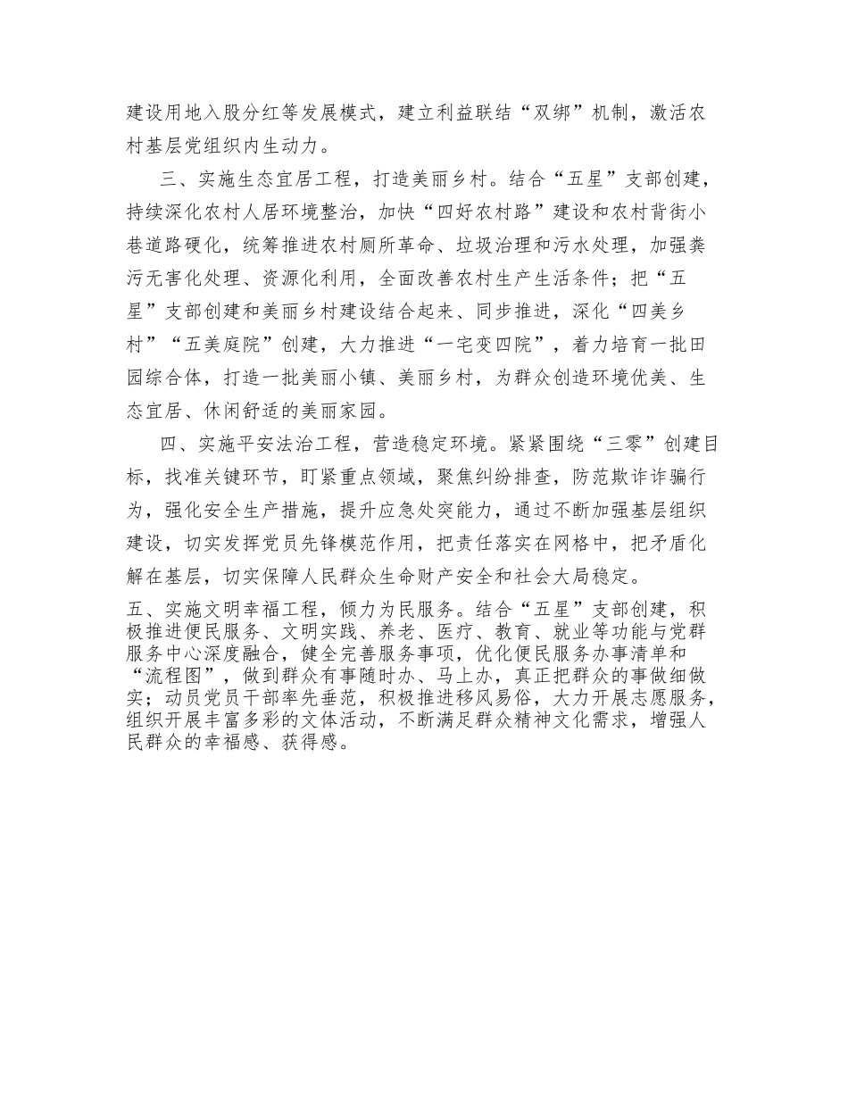 某县 “五星”支部创建工作经验材料_第2页