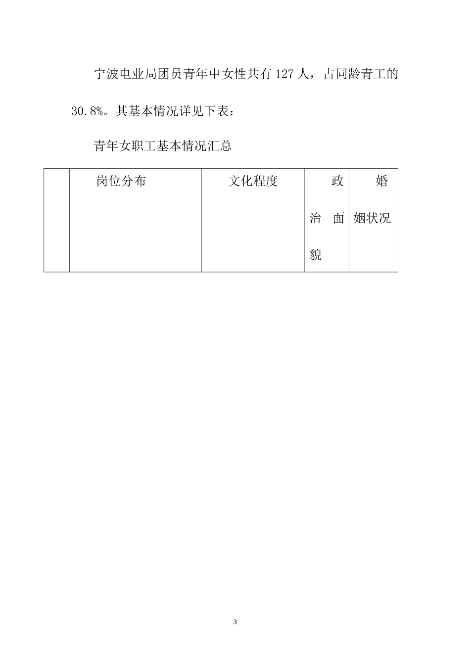 宁波电业局青年女职工现状调查与思考调查报告_第3页