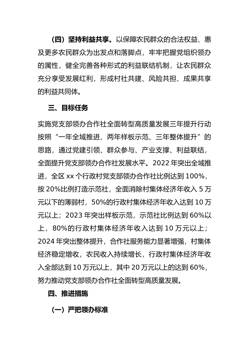 关于推进村党组织领办合作社全面转型高质量发展的实施意见_第3页