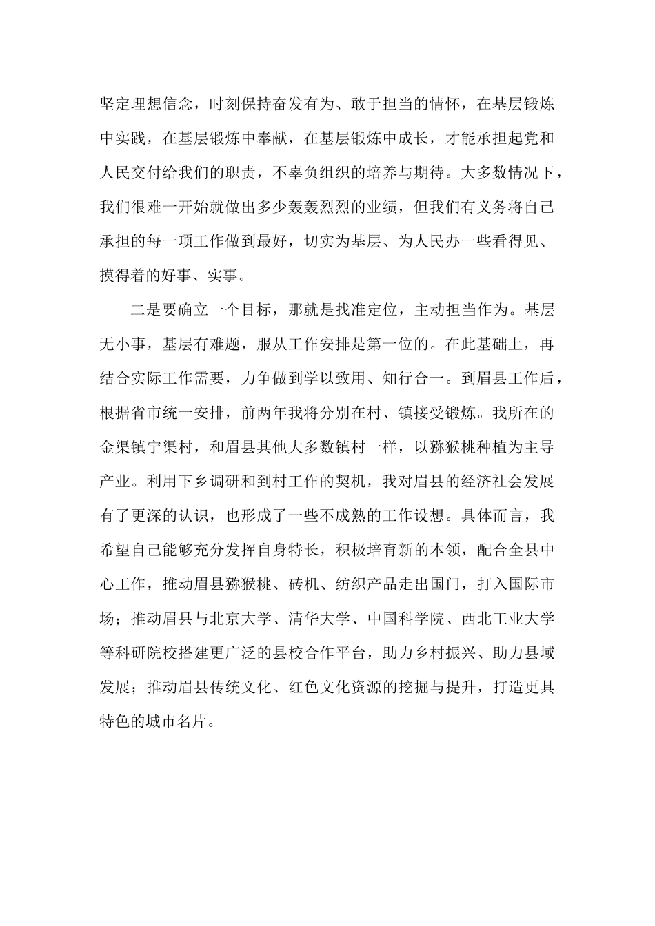 10篇优秀年轻干部工作座谈会发言材料汇编_第2页