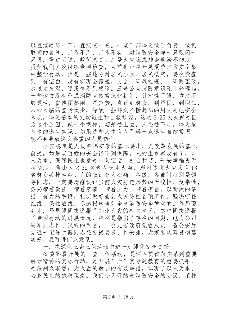 2024年副省长消防工作会议致辞_第2页