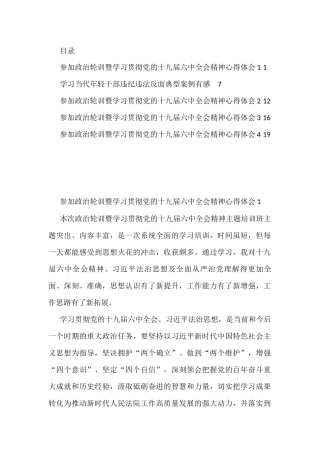 5篇xx县政法系统政治轮训心得体会汇编