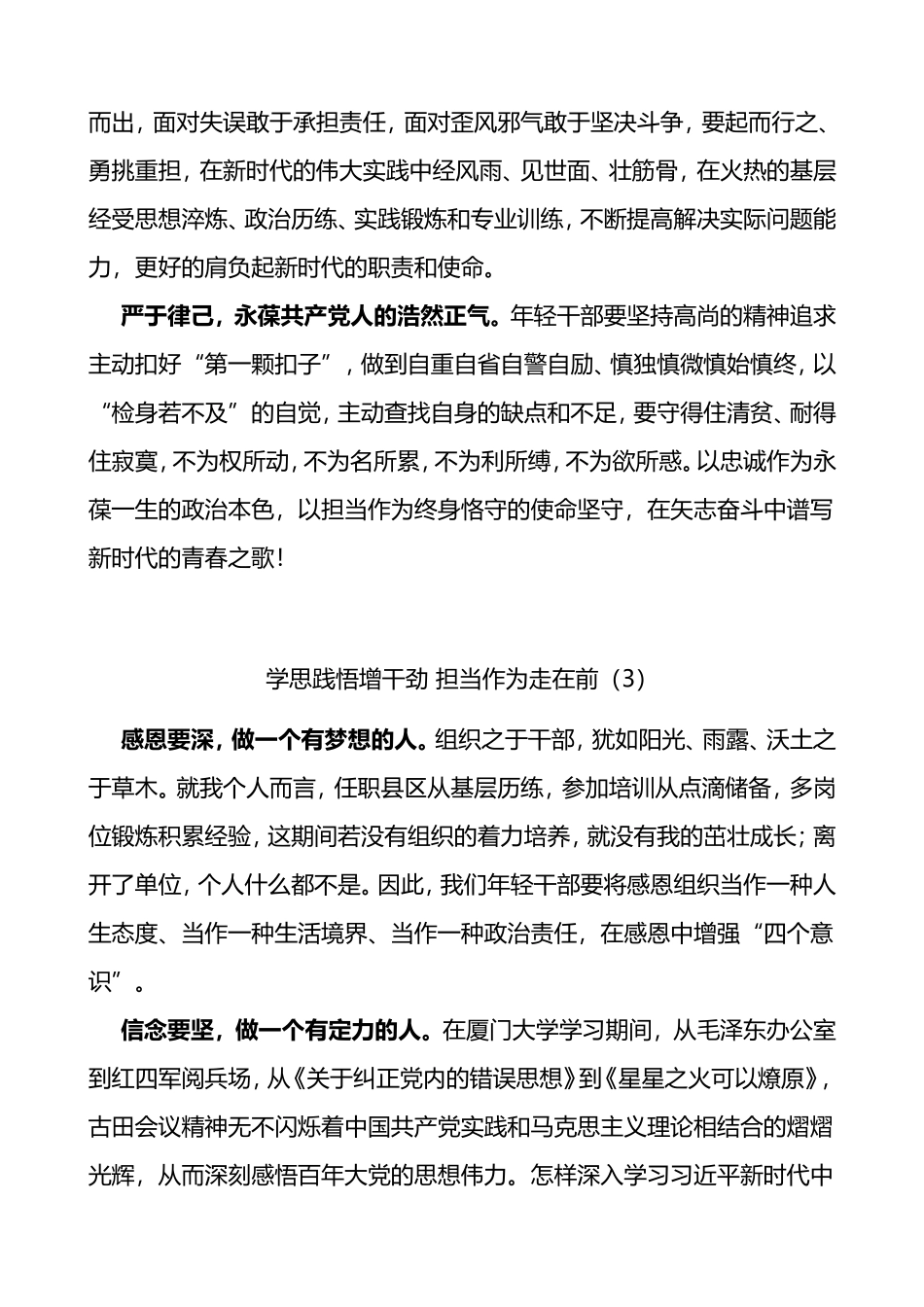 6篇干部引进人才和挂职干部座谈会发言材料范文_第3页