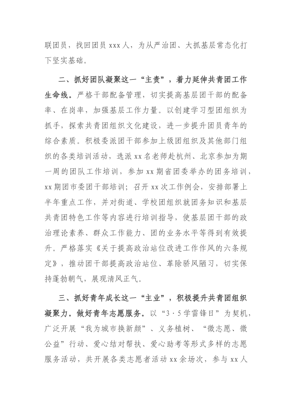 团县委2022年第一季度工作开展情况总结报告_第2页