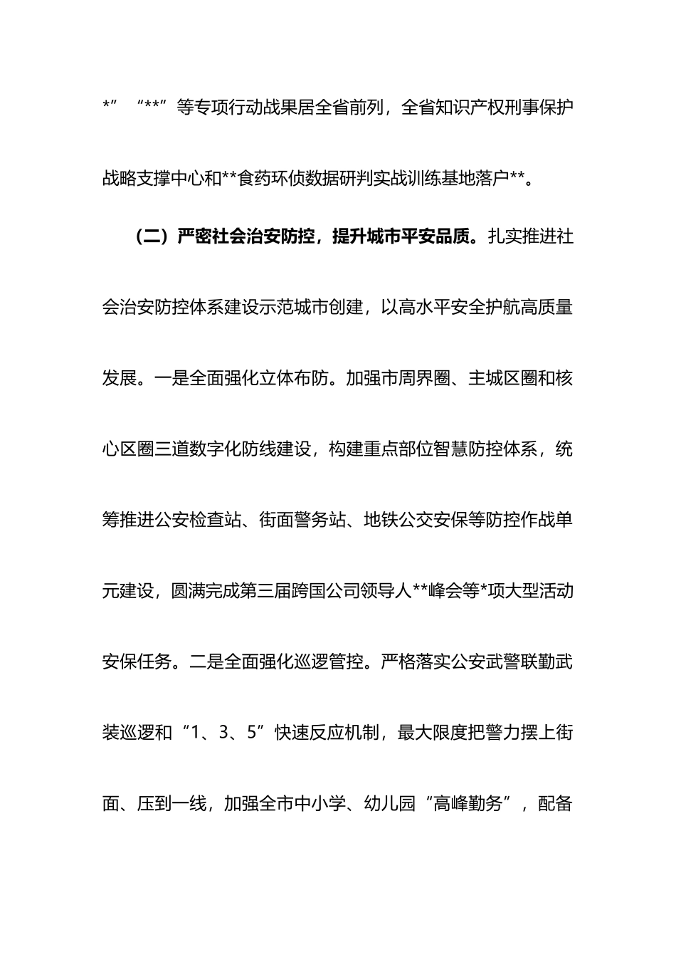 市公安局2022年上半年工作总结_第3页