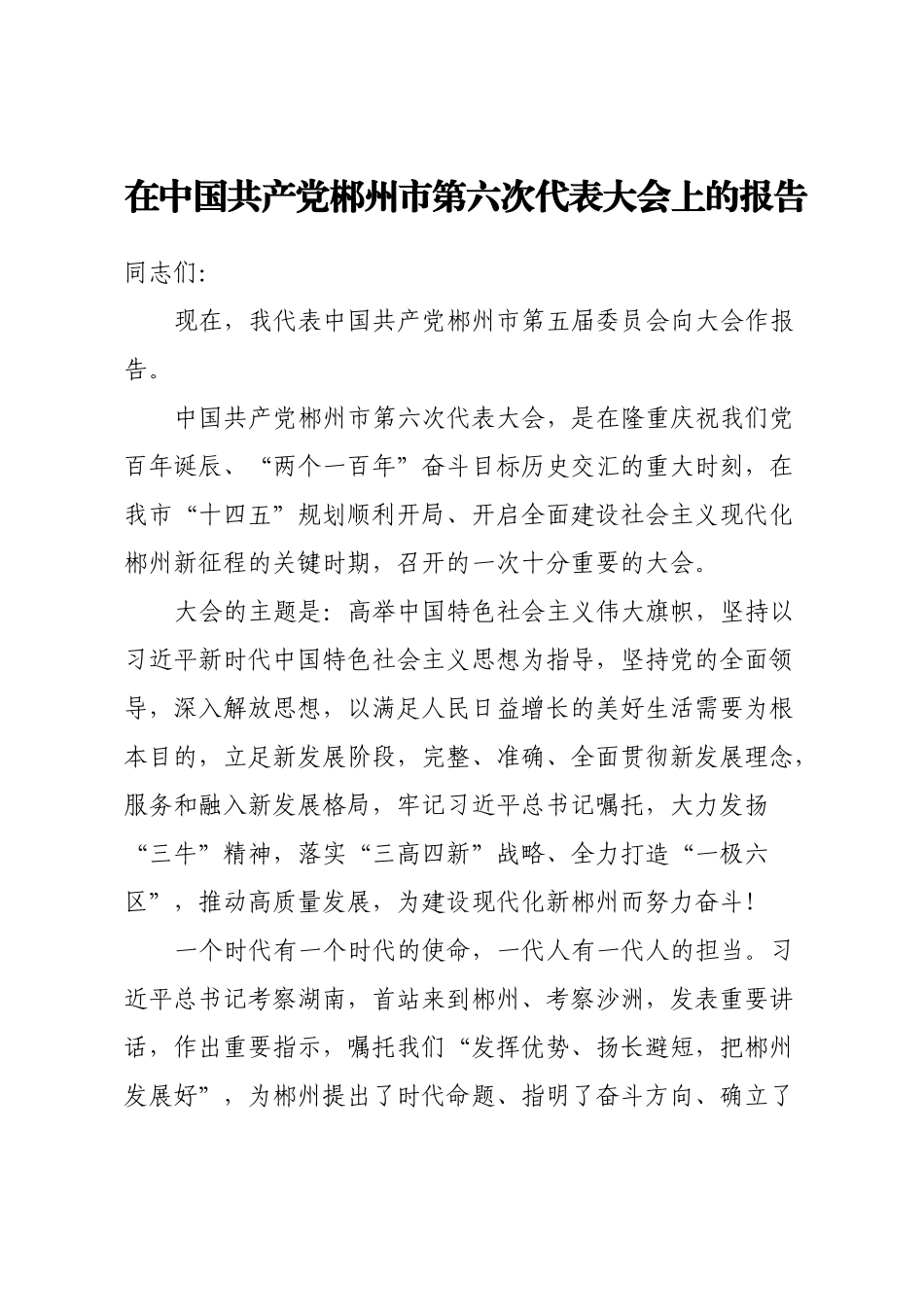 最新市级党代会工作报告汇编51篇_第3页