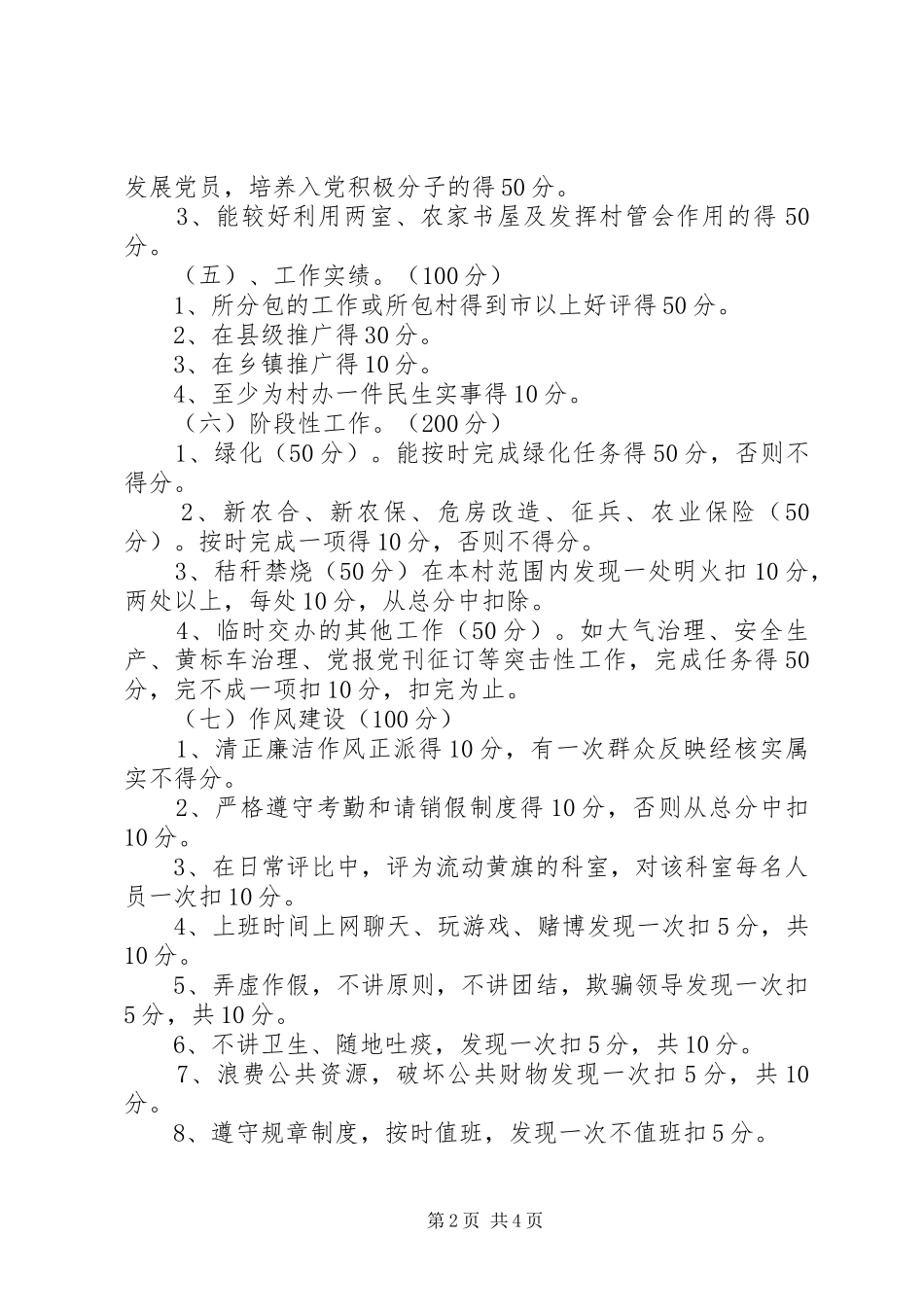 2024年干部千分制考核工作意见_第2页