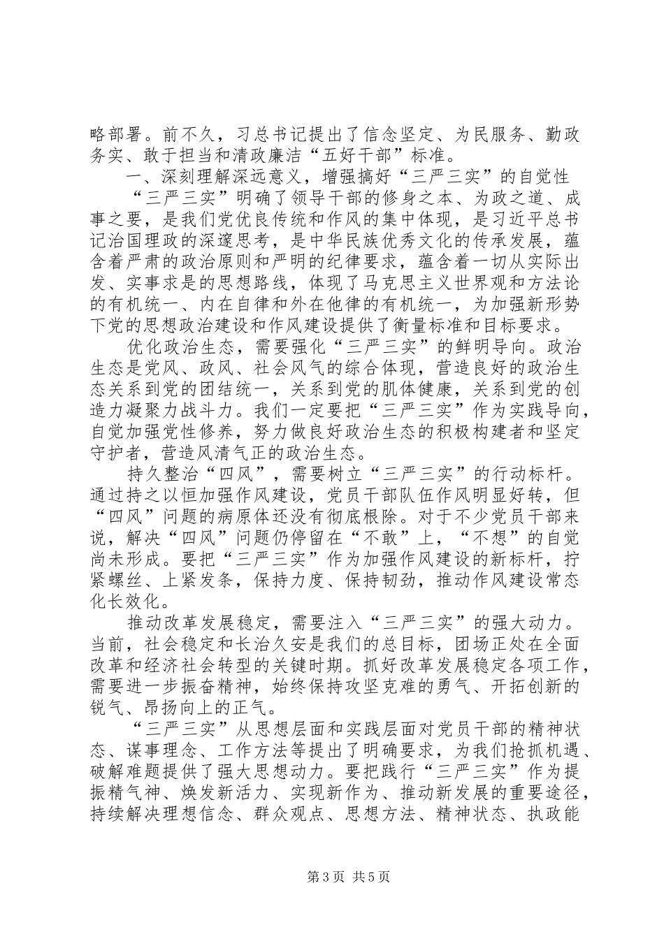 2024年干部三严三实心得两篇_第3页
