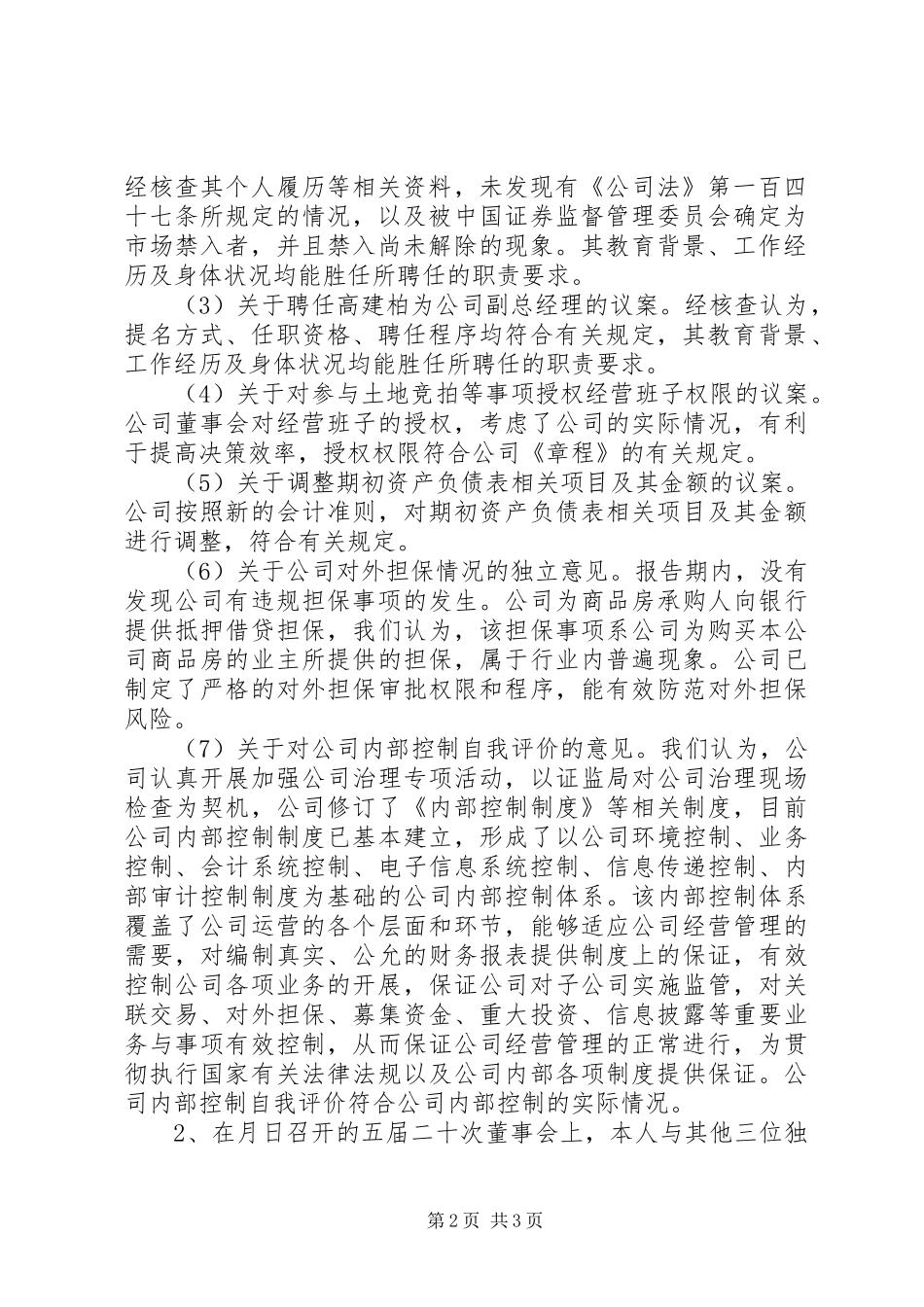2024年公司董事个人述职报告范文_第2页