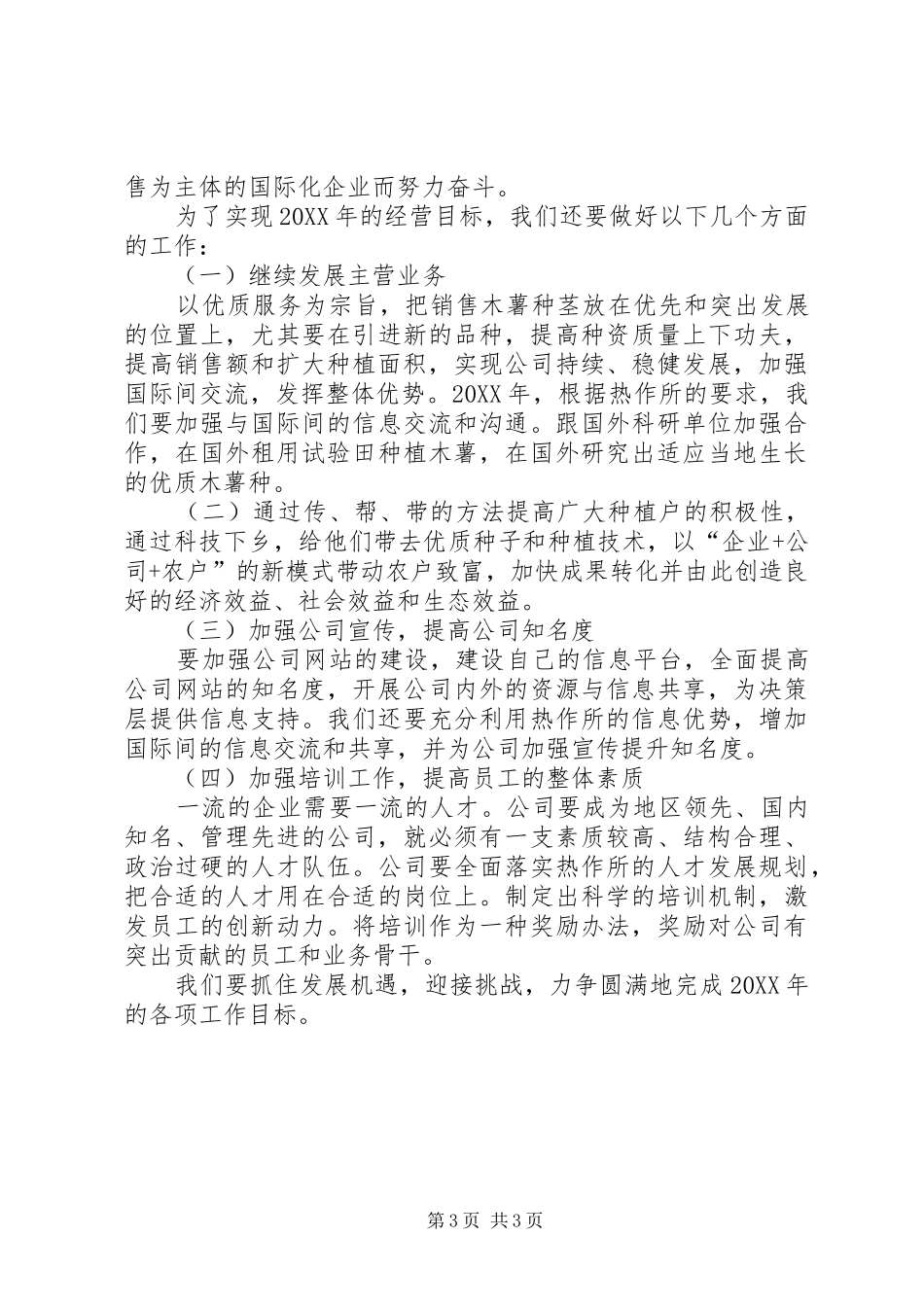 2024年公司工作总结与工作计划_第3页