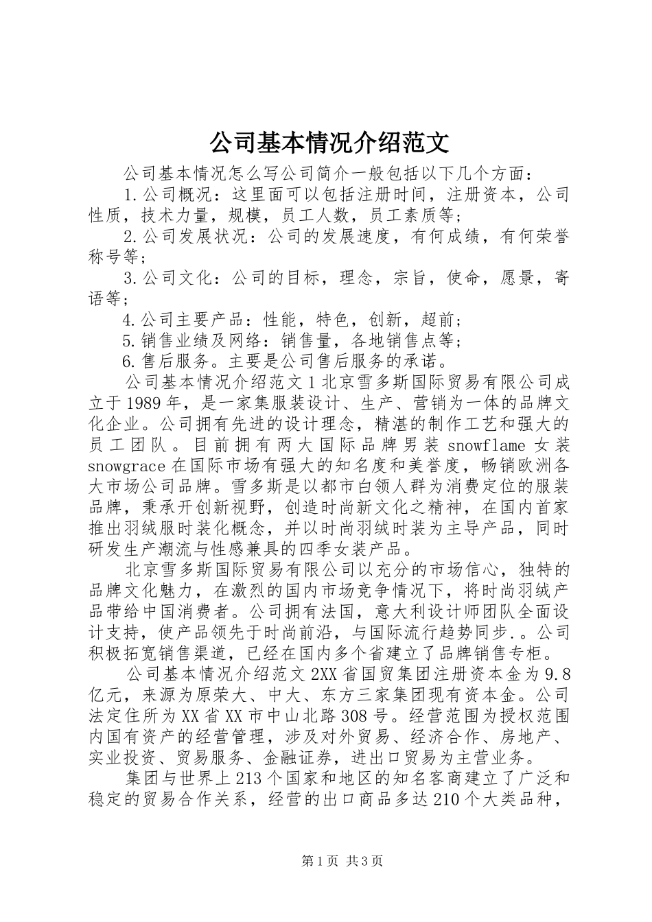 2024年公司基本情况介绍范文_第1页