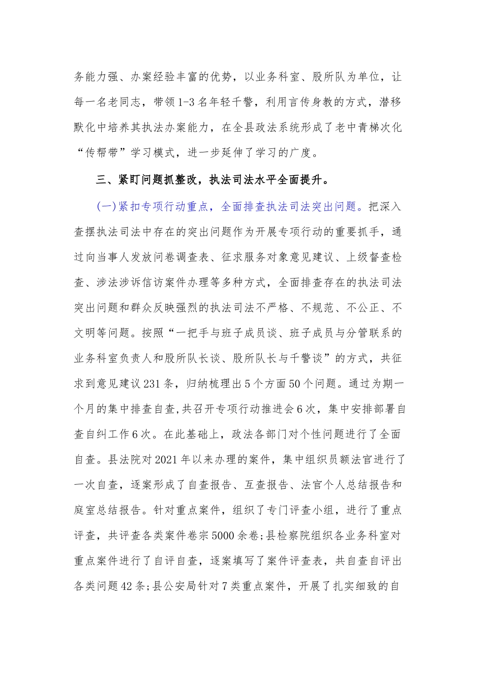 (3篇)全国公安工作会议精神贯彻落实情况书面自查报告_第3页