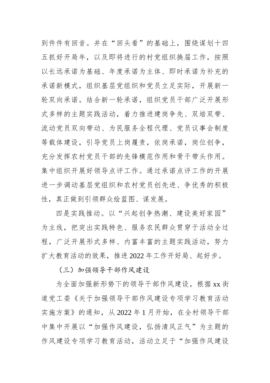 2022年村党支部半年工作总结_第3页