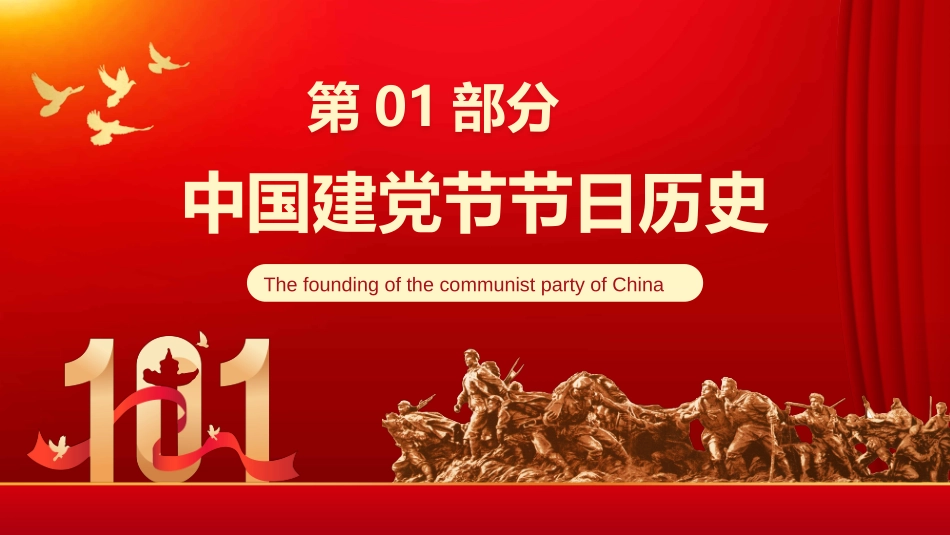 中国七一建党日101周年主题班会PPT.ppt_第3页