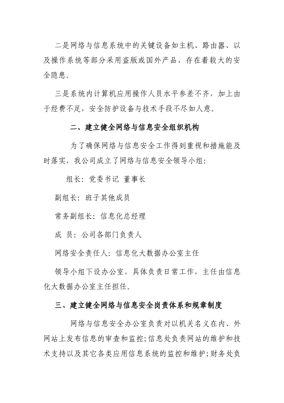 公司关键信息基础设施网络安全检查自查报告_第2页