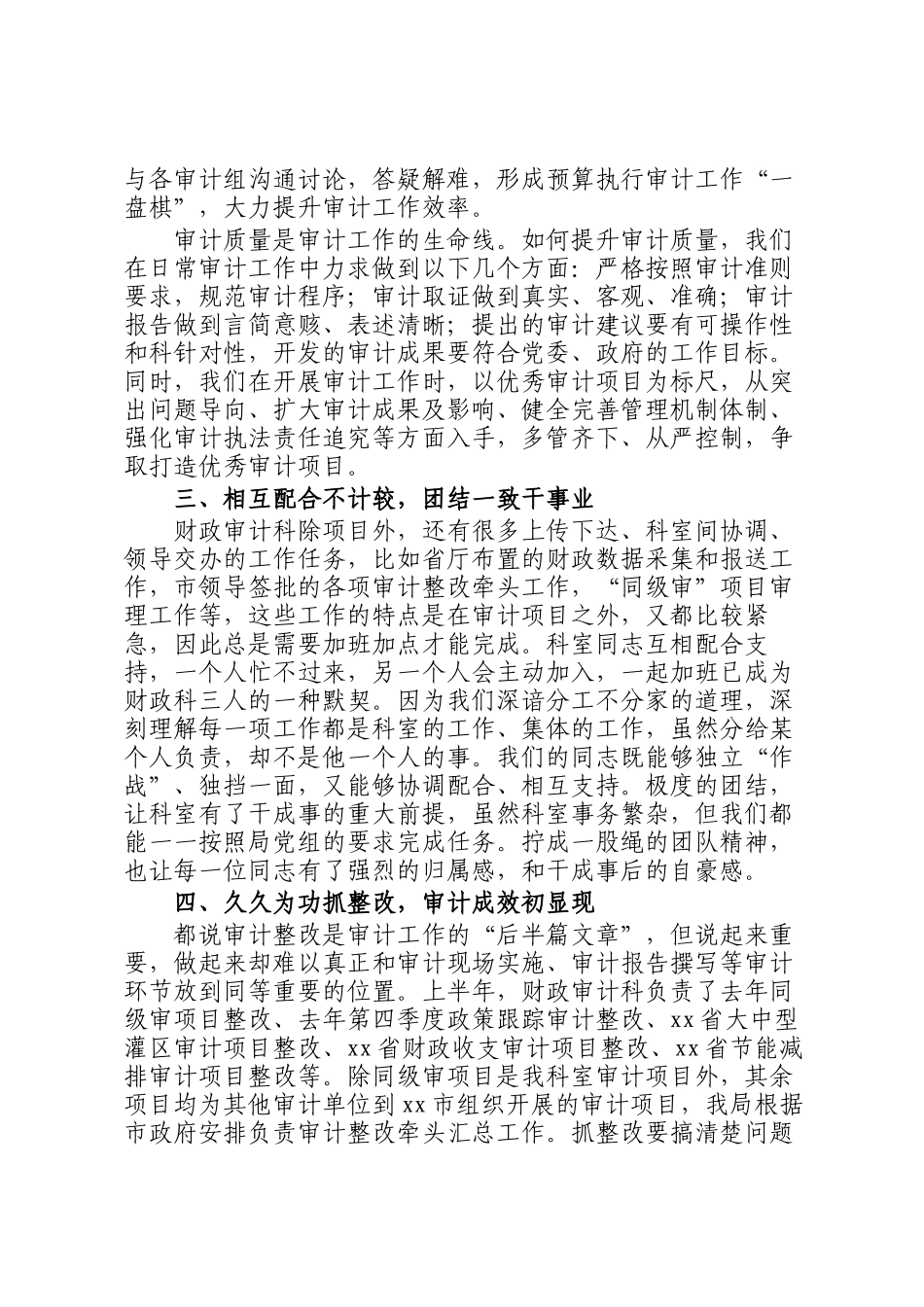 财政审计工作2022年上半年工作总结_第2页