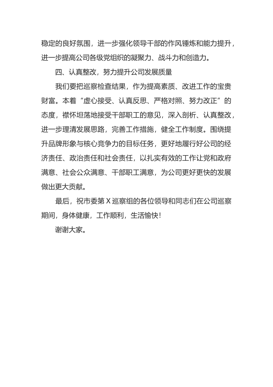 在公司巡察工作动员会上的表态发言材料_第3页