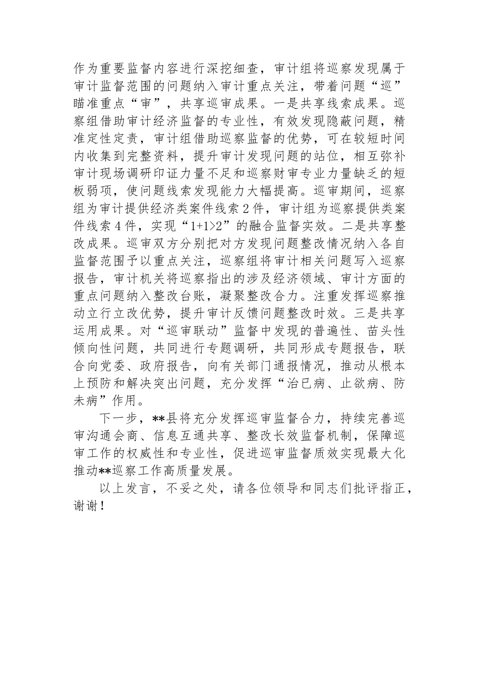 在2024年全市巡察工作经验交流会上的发言_第3页