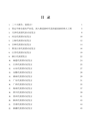 二十党代表团分组讨论发言3万字（学习参考）