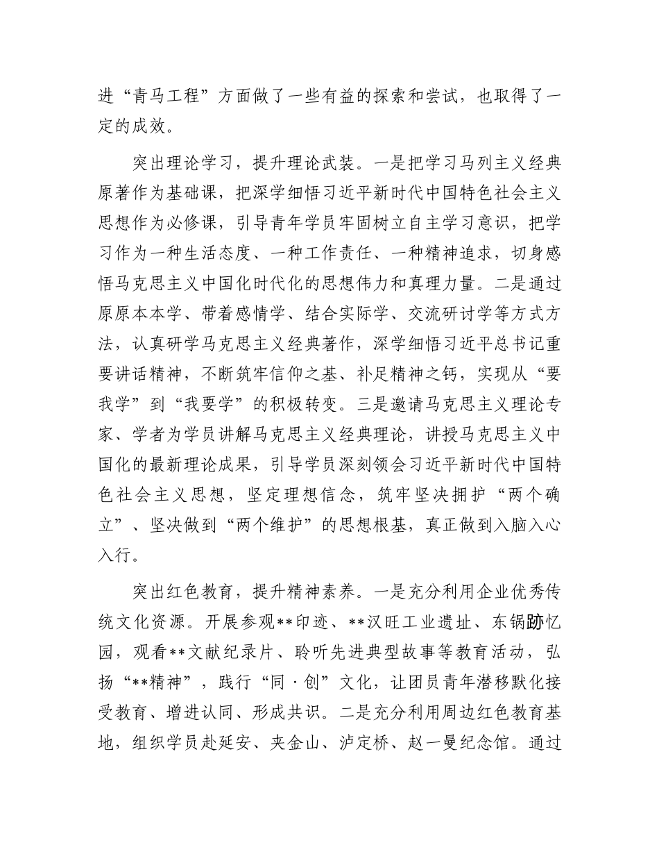 在国有企业实施“青马工程”专题推进会上的讲话_第2页