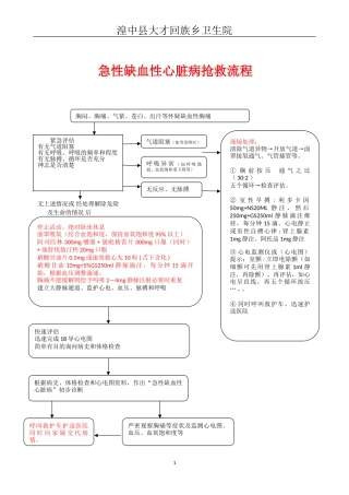 2024年12种急诊抢救流程图
