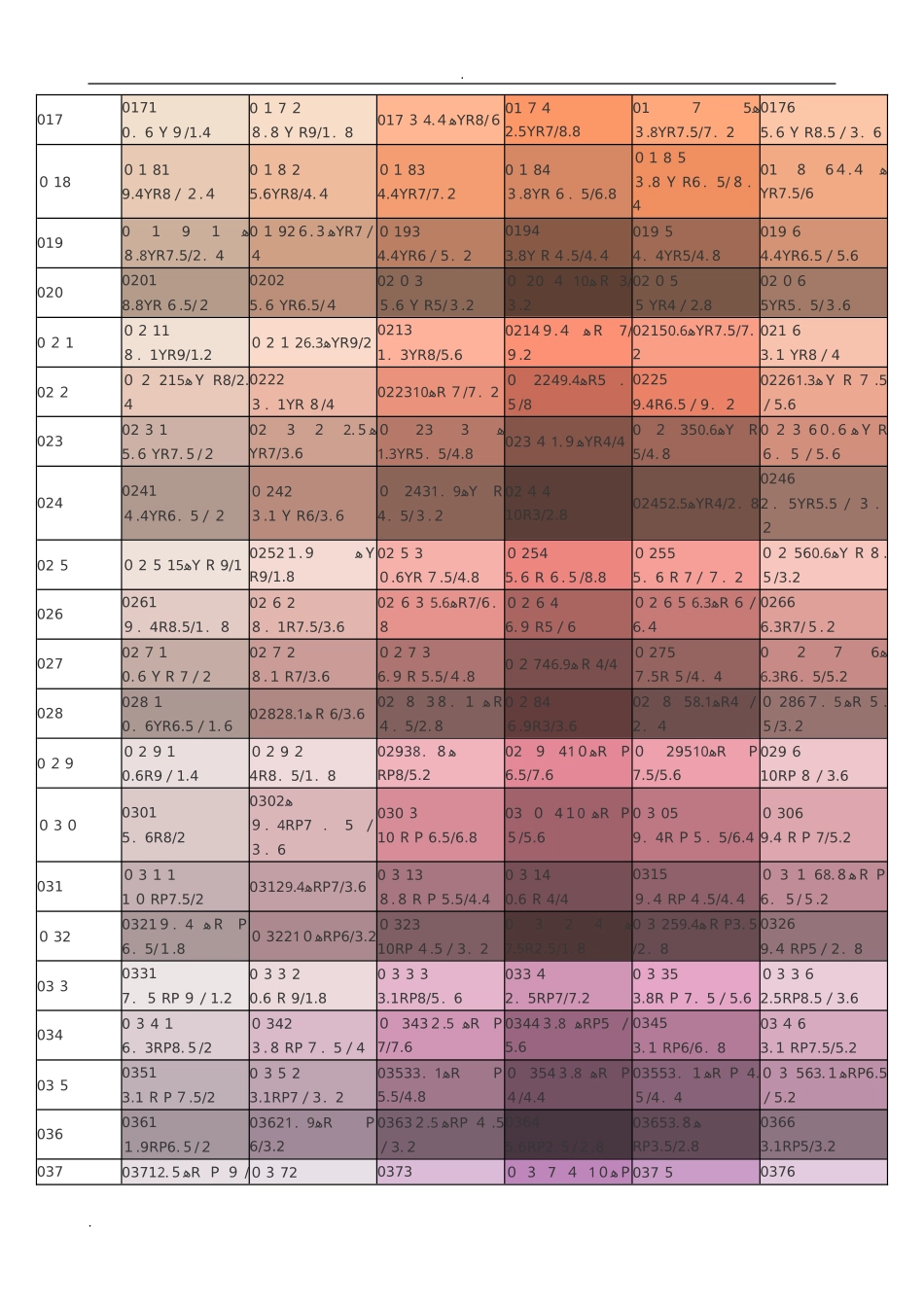 2024年CBCC中国建筑色卡千色卡色号查询表_第2页