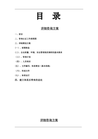 2024年ISO体系详细咨询方案
