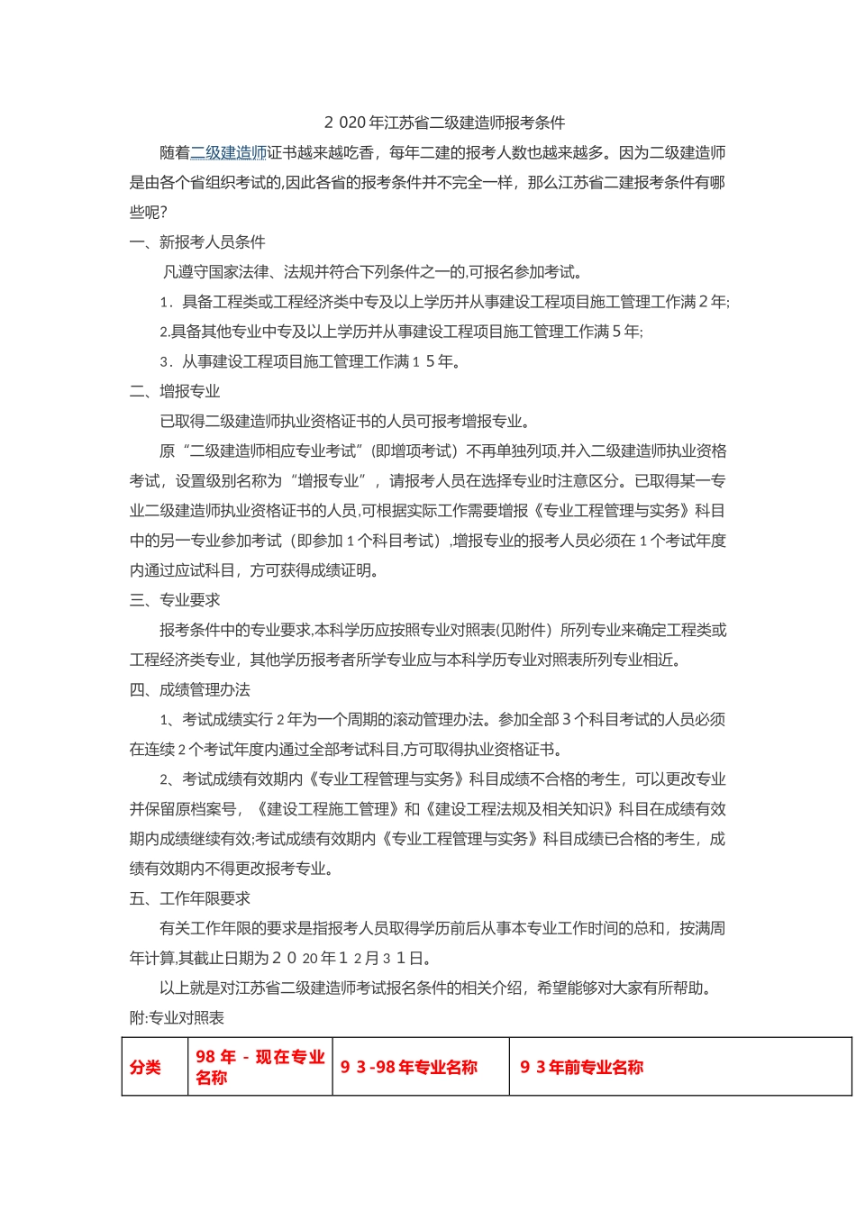 2024年江苏省二级建造师报考条件_第1页