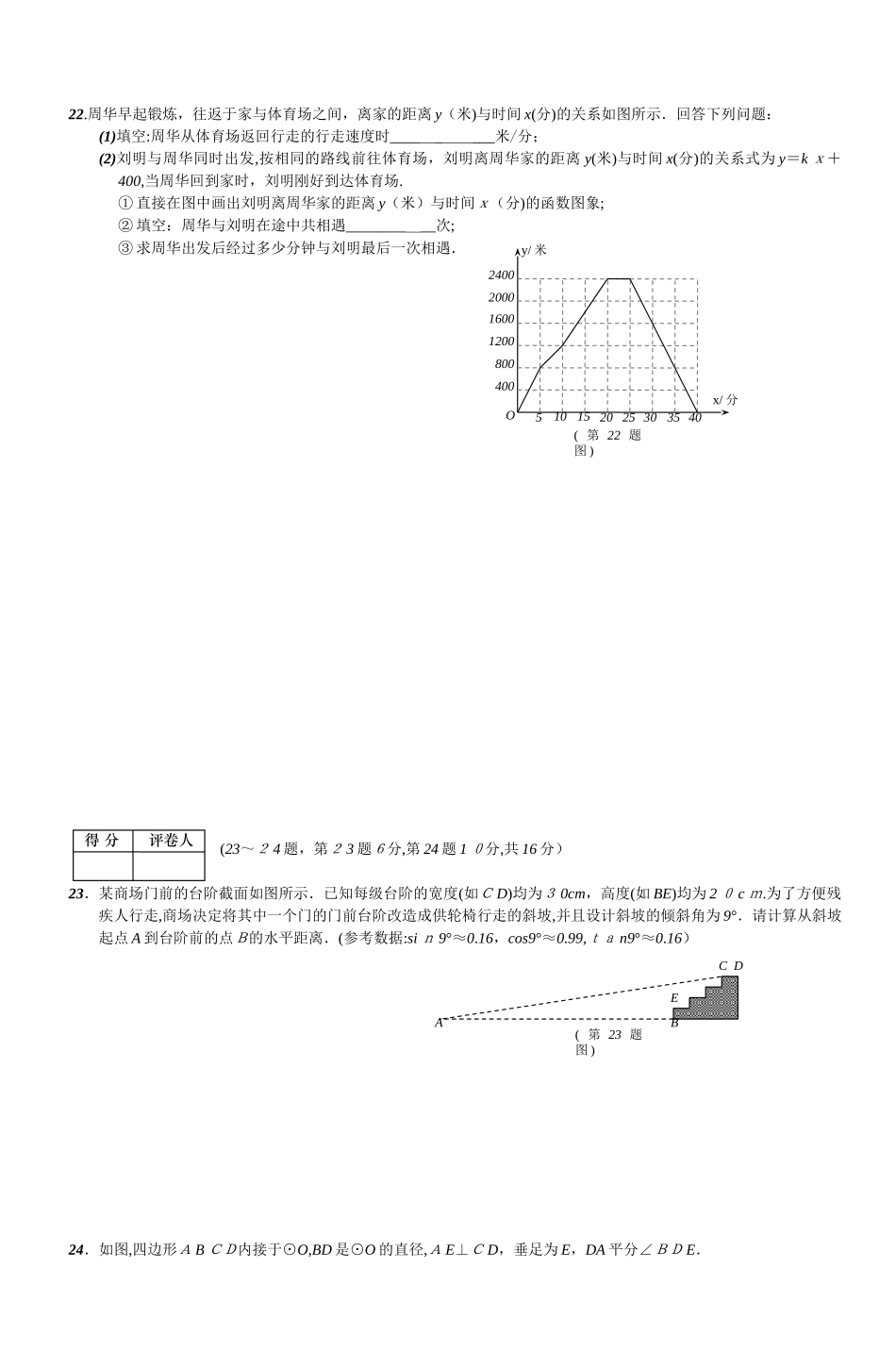 2024年江苏省南通市初中毕业升学考试_第3页