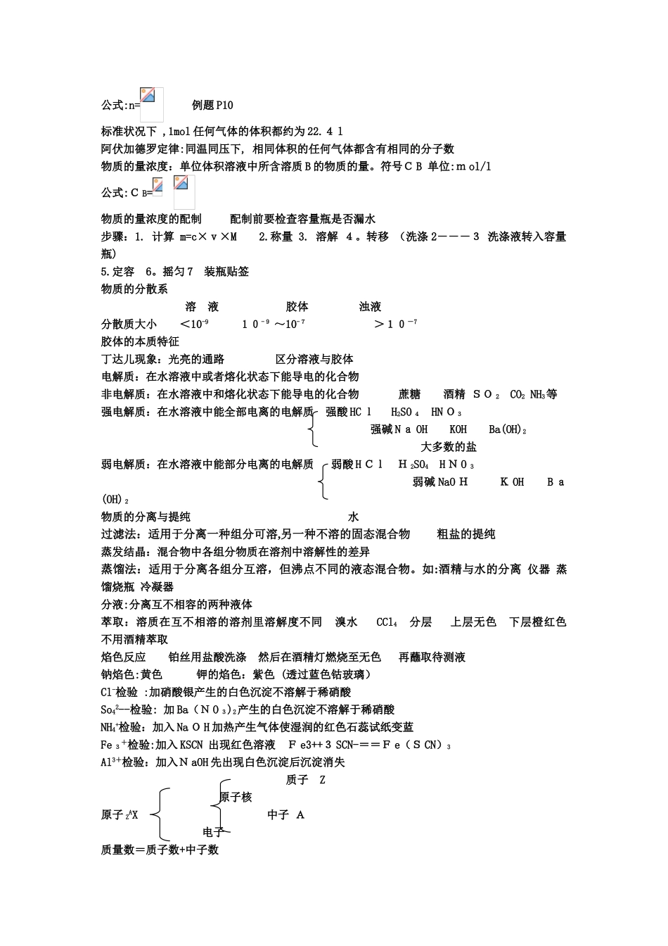 2024年江苏学业水平测试化学知识点整理_第2页