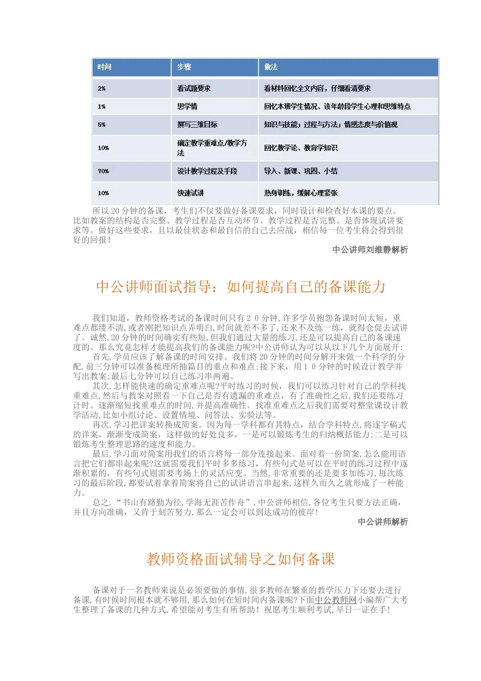 2024年教师资格面试备课及教案写作技巧_第2页