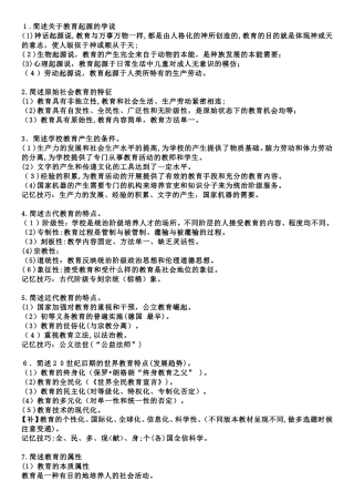 2024年教师资格证必背100简答题