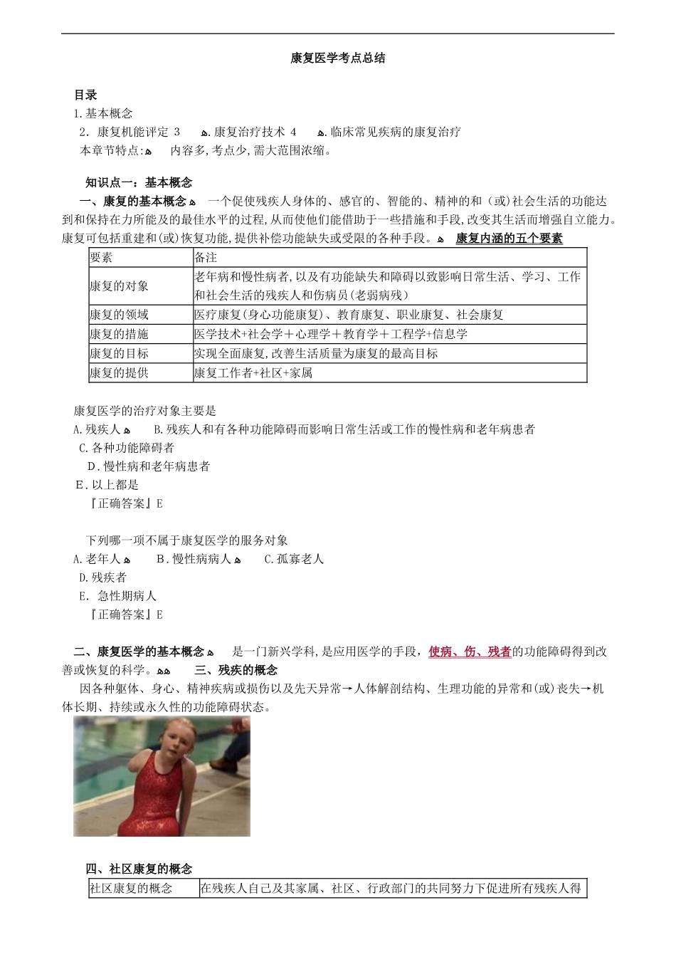 2024年康复医学考点总结_第1页