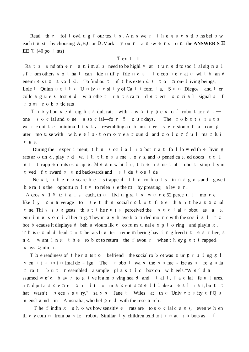 2024年考研英语二模拟真题及答案MBA联考_第3页