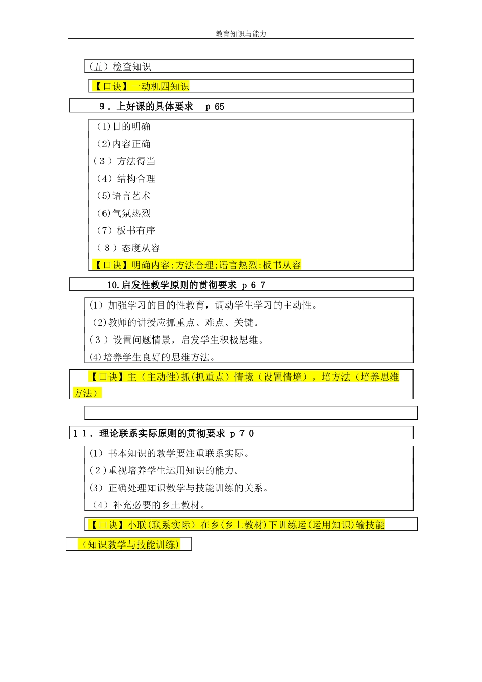 2024年科目二教育知识与能力必背简答题_第3页