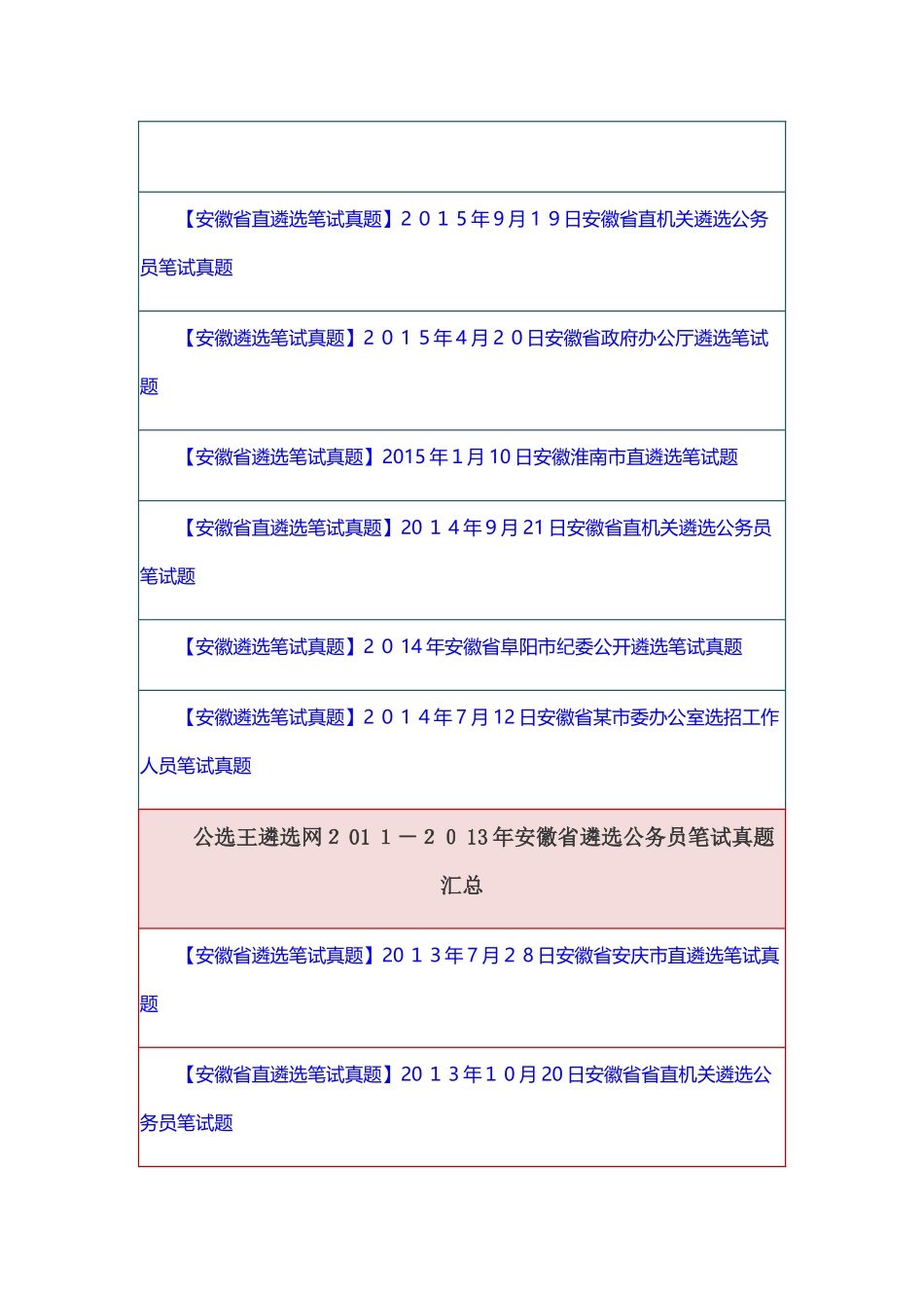 2024年历年安徽省遴选笔试模拟真题汇总_第3页