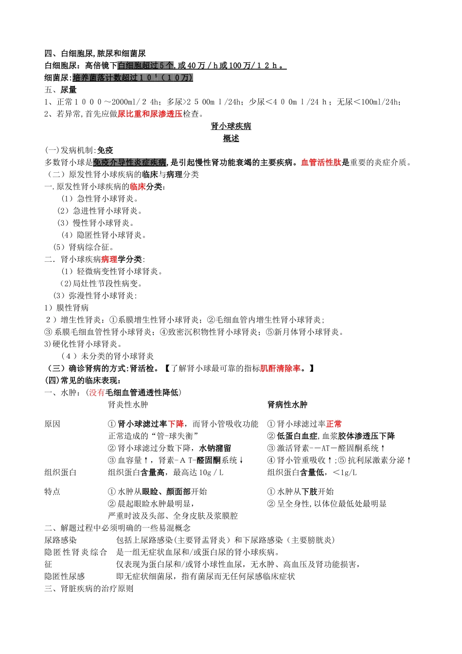 2024年内科主治医师考试泌尿系统_第3页