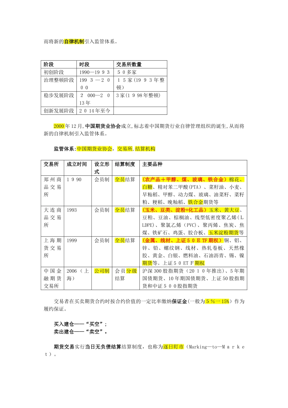 2024年期货从业资格基础知识重点_第2页