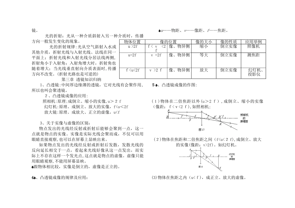 2024年人教版八年级物理知识点总结归纳_第2页