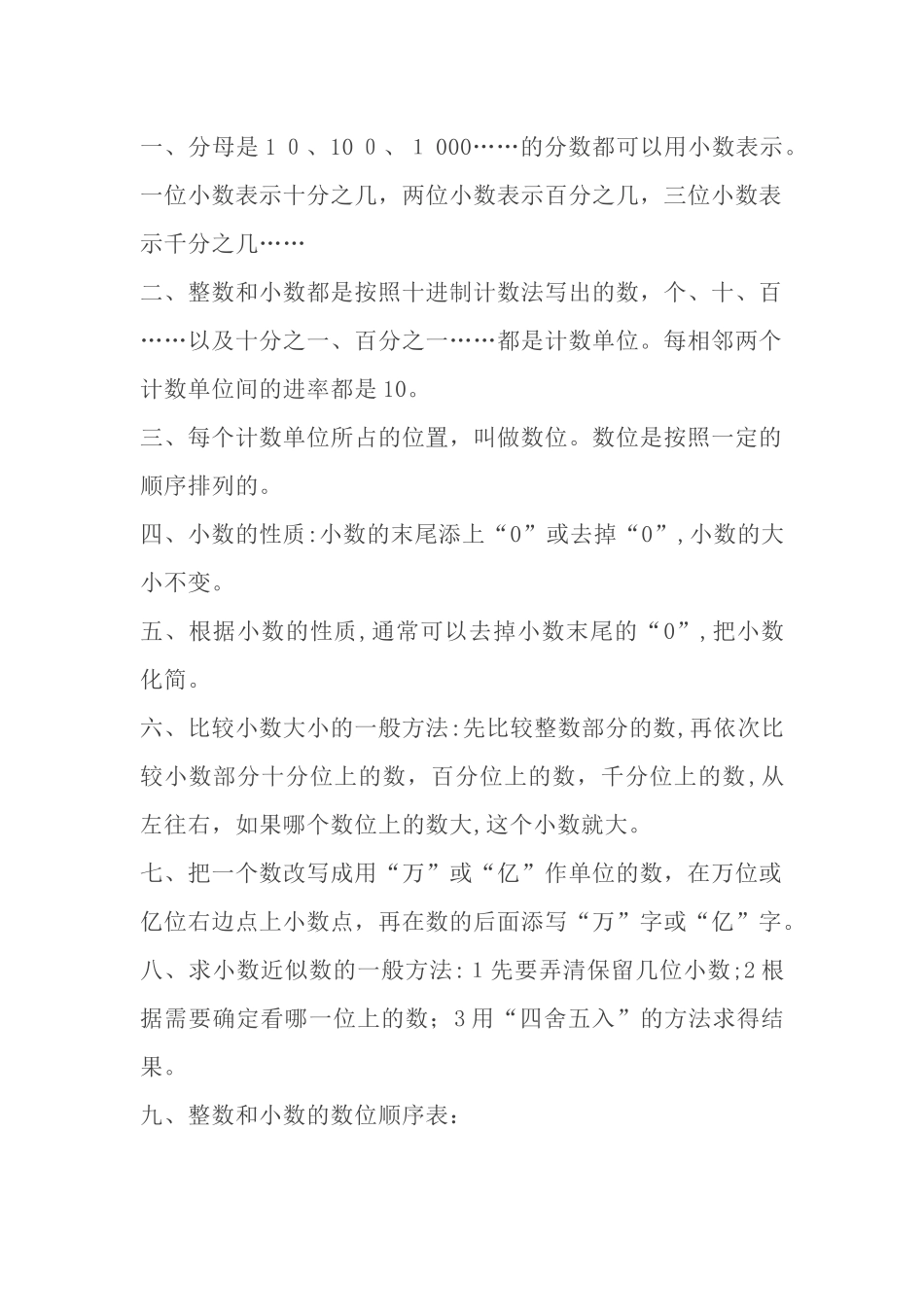 2024年人教版小升初数学知识点总结归纳_第2页